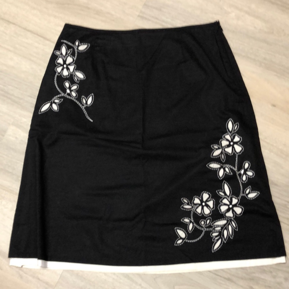 Talbots Cotton Floral Skirt Size 12